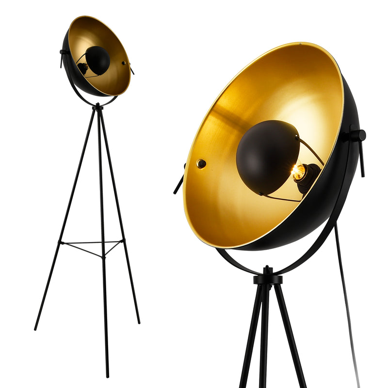Maßskizze Stojací lampa Angers 158 cm Max 60W E27 kov různé barvy lux.pro