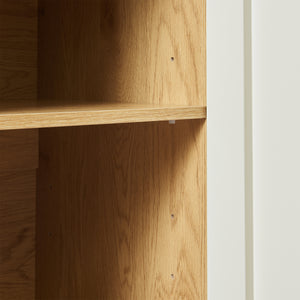 Sideboard Ferrersp s 2 dveřmi 80x80x40 cm dubový dekor/písková barva [en.casa]