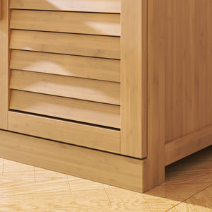 Botník Aarela 67x66x34 cm bambus [en.casa]