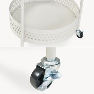 Servírovací vozík Jässaatka ocel 76x40 cm šedý [en.casa]