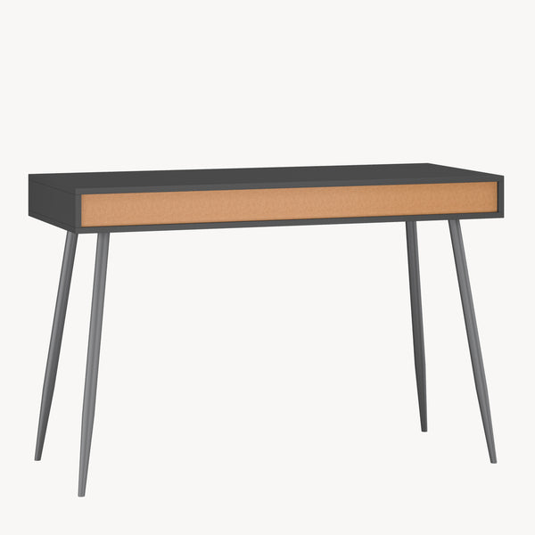 Psací stůl Tumba 115x48x76 cm Černá/optika ořech [en.casa]