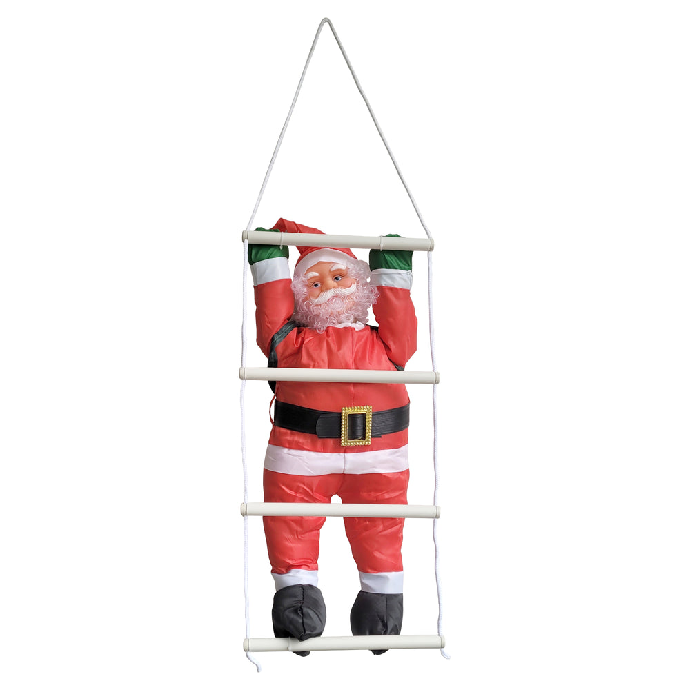 [en.casa]® Santa Claus na žebříku RS33028
