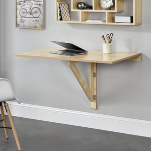 [en.casa] Sklopný psací stůl AABR-2301 100x60 cm dub sonoma