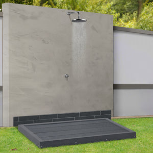 WPC základní deska Nürtingen pro solární sprchu 101x63x5,5cm [en.casa]