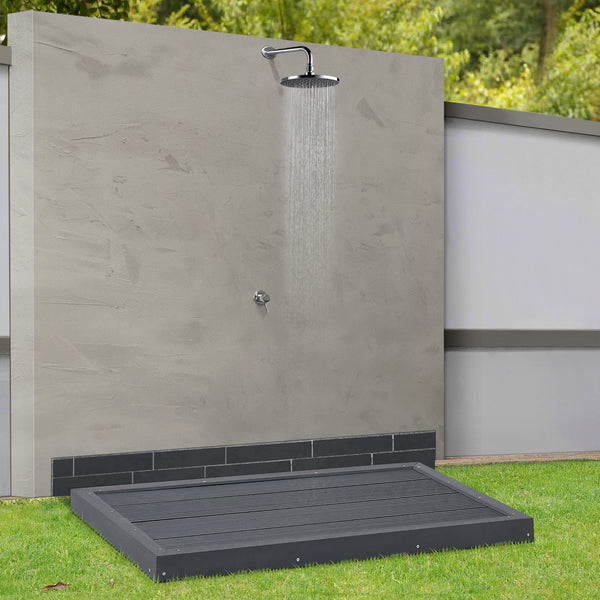 WPC základní deska Nürtingen pro solární sprchu 101x63x5,5cm [en.casa]