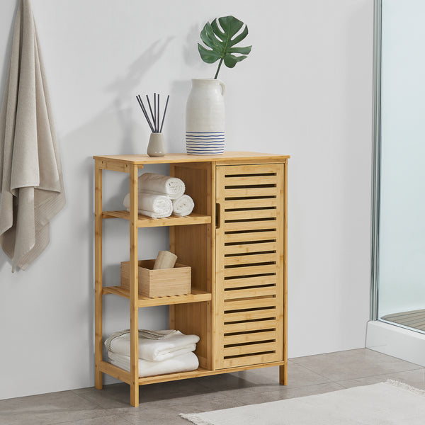 Koupelnová skříňka Vetlanda Bambus 87x66x33 cm [en.casa]