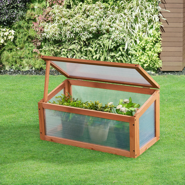 Skleník Laarbeek 60 x 30 cm borovicové dřevo [casa.pro]