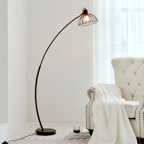 Stojací lampa Portsmouth rezavě hnědá [lux.pro]