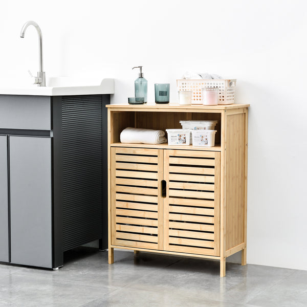 Bambus koupelnová skříňka Eslöv 81x65,5x31 cm [en.casa]