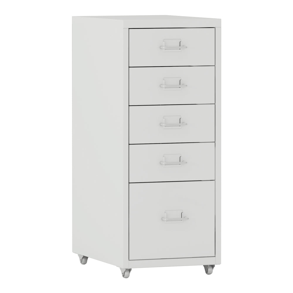 Mobilní kontejner Kökar s 5 zásuvkami 69x28x41 cm [en.casa]