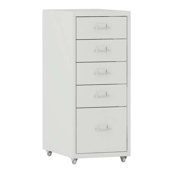 Mobilní kontejner Kökar s 5 zásuvkami 69x28x41 cm [en.casa]