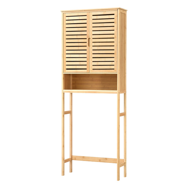 Skříňka na toaletu Geta 170 x 66 x 23 cm bambus [en.casa]