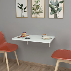 Nástěnný sklápěcí stůl Klepp 72x45cm bílý [en.casa]