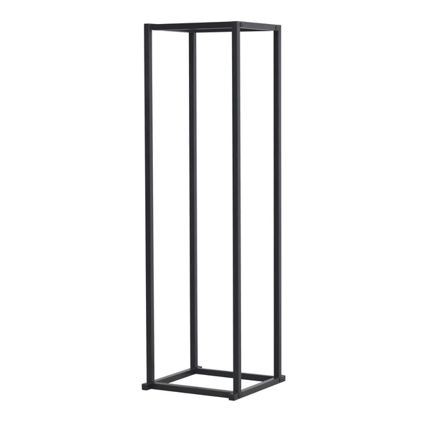 Regál na palivové dřevo Tibro ocel 35x35x120 cm černý [en.casa]