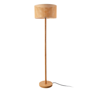 Stojací lampa Rochdale E27 žluto-hnědá [lux.pro]