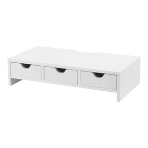 Stojan na monitor Ruovesi 12x51x25cm Bílý [en.casa]