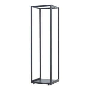 Regál na palivové dřevo Tornved ocel 35x35x120 cm černý [en.casa]