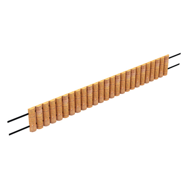 Palisáda Rotta 150x20 cm přírodní [en.casa]