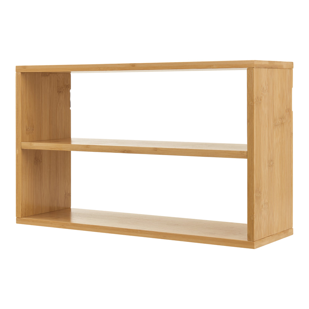 Nástěnná police Gol 50x15x30 cm bambus [en.casa]