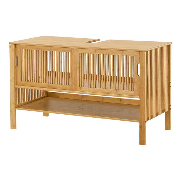 Skříňka pod umyvadlo Hvaler 60x100x45cm bambus [en.casa]