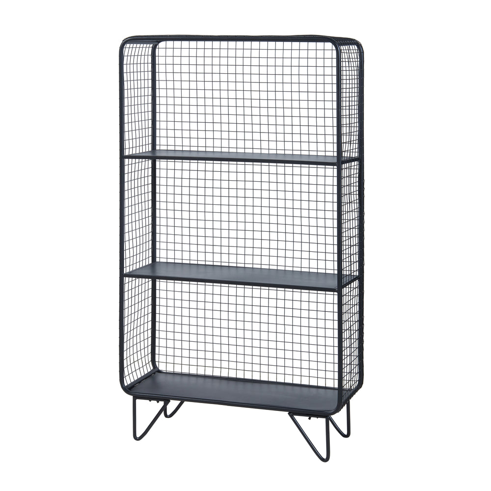 Stojací police Volda kov 90x50x19 cm [en.casa]
