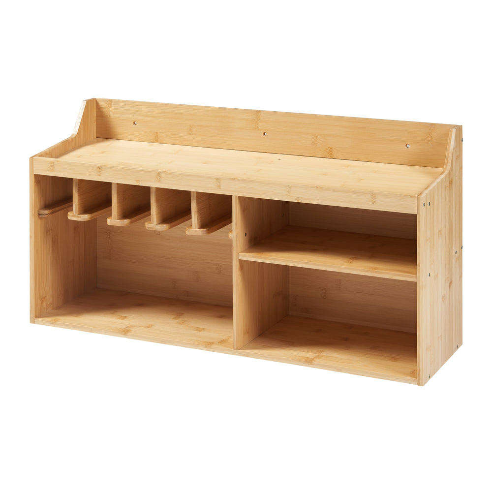 Organizér na nářadí Gjemnes 86x25x45 cm bambus [en.casa]