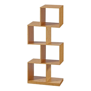 Knihovna Gullspång Bambus 130x55x30cm Přírodní [en.casa]