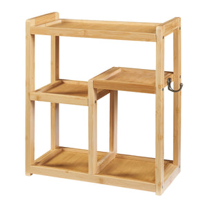 Koupelnová police Höör 42x37x17 cm bambus [en.casa]