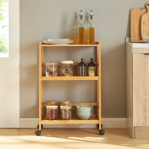 Servírovací vozík Huddinge 80x53x30 cm bambus [en.casa]