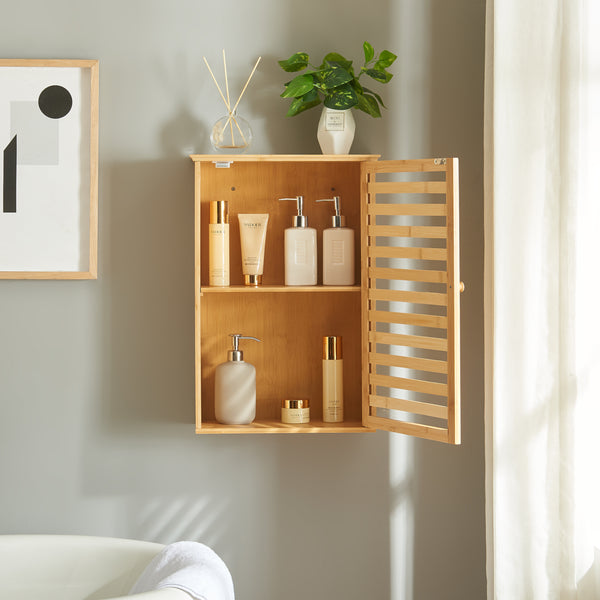 Koupelnová skříňka Järfälla 55x37x16 cm bambus [en.casa]