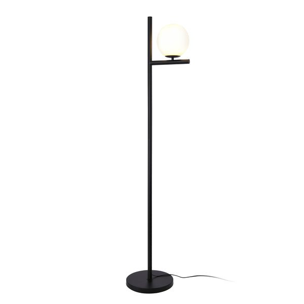 Stojací lampa Aberdaron Černá / Bílá [lux.pro]