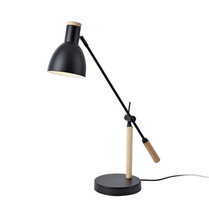 Stolní lampa Watford černá / barva dřeva [lux.pro]