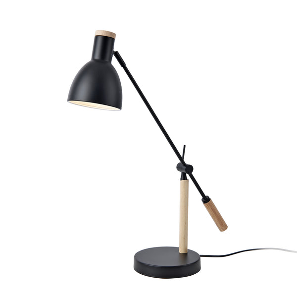Stolní lampa Watford černá / barva dřeva [lux.pro]