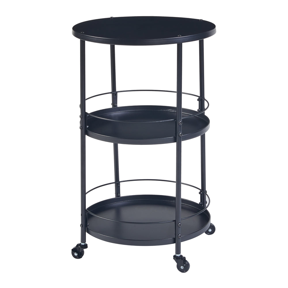 Servierwagen Munkedal Metall Schwarz [en.casa] - premiumXL