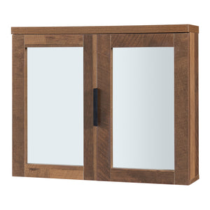 Zrcadlová skříňka Namsskogan 50x60x15cm ořechový vzhled [en.casa]