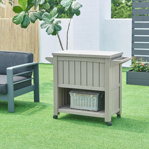 Outdoor chladicí vůz Arsita 102x47x87 cm Béžová [casa.pro]