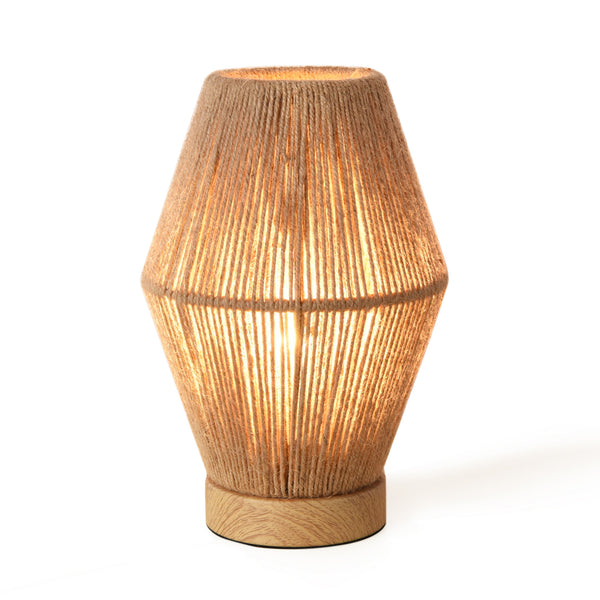 Stolní lampa Arundel 1xE27 dřevěný vzhled/přírodní [lux.pro]