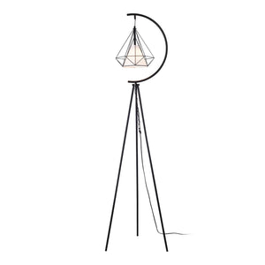 Stojací lampa Austell kov 171 cm černá/bílá [lux.pro]