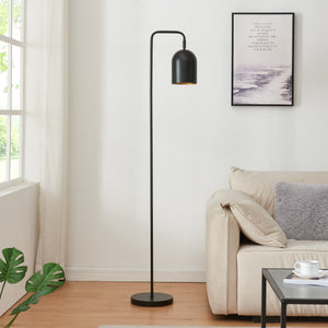 Stojací lampa Barnard kov 159 cm černá [lux.pro]