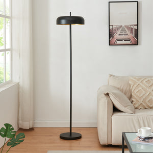 Stojací lampa Barton 2-plamenná kov 159 cm černá [lux.pro]