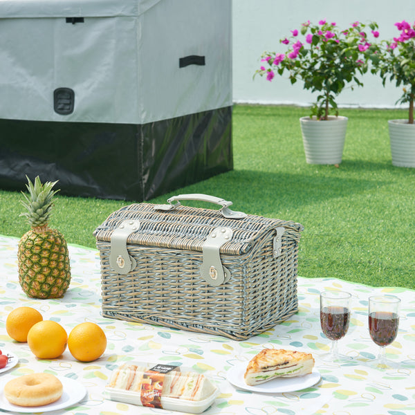 Piknikový koš Folldal pro 2 osoby 40x28x25 cm [casa.pro]