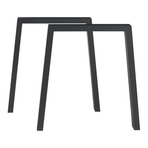 Stolní rám 2ks sada Kraftisried 72x70cm černý [en.casa]