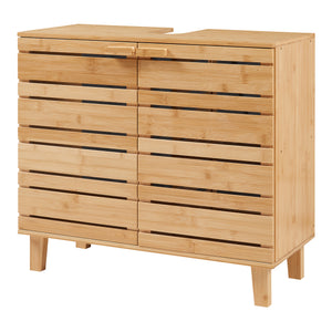 Skříňka pod umyvadlo Epind 60x66x30 cm bambus přírodní [en.casa]