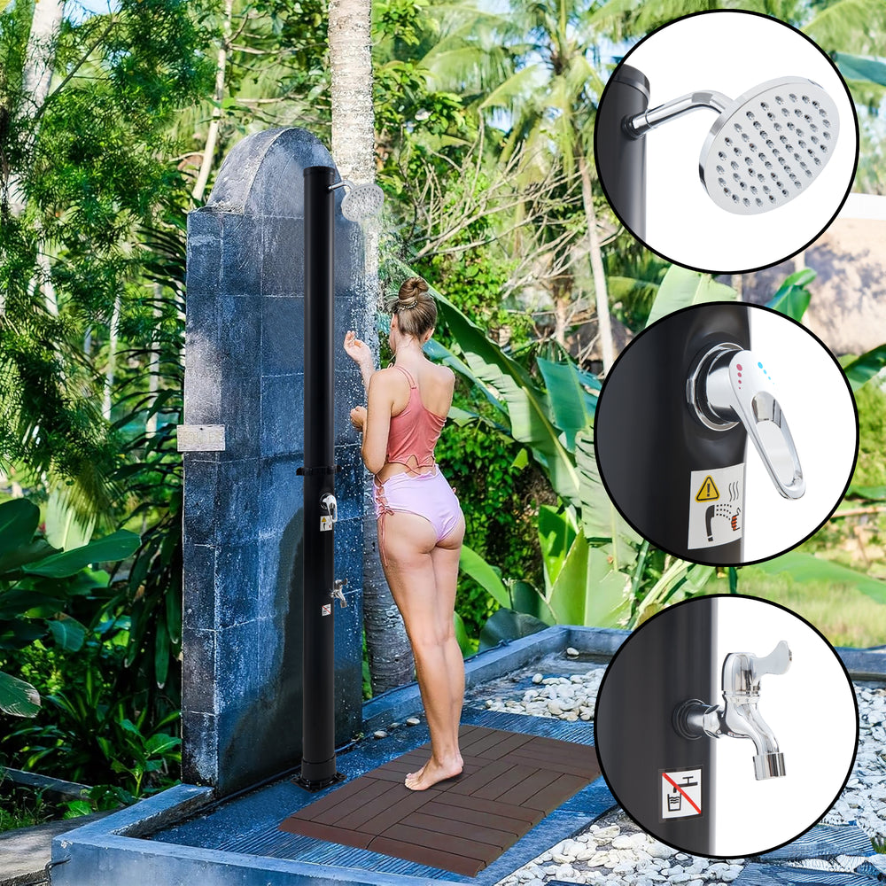 Solární sprcha Frerievn s nožní sprchou 215 cm 18L  [casa.pro]