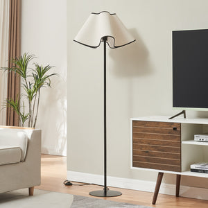 Stojací lampa Ashton 153cm Černá/Bílá [lux.pro]