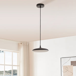 Závěsné svítidlo Oupilu s integrovanými LED kov 120x25x25 cm černá/bílá [lux.pro]