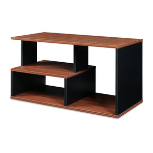 Konferenční stolek Trond 80x40x42 cm Černá/ ořech [en.casa]