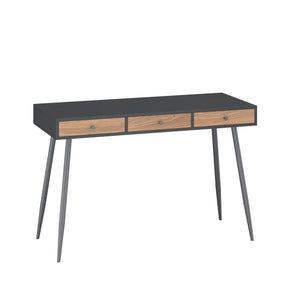 Psací stůl Tumba 115x48x76 cm Černá/optika ořech [en.casa]
