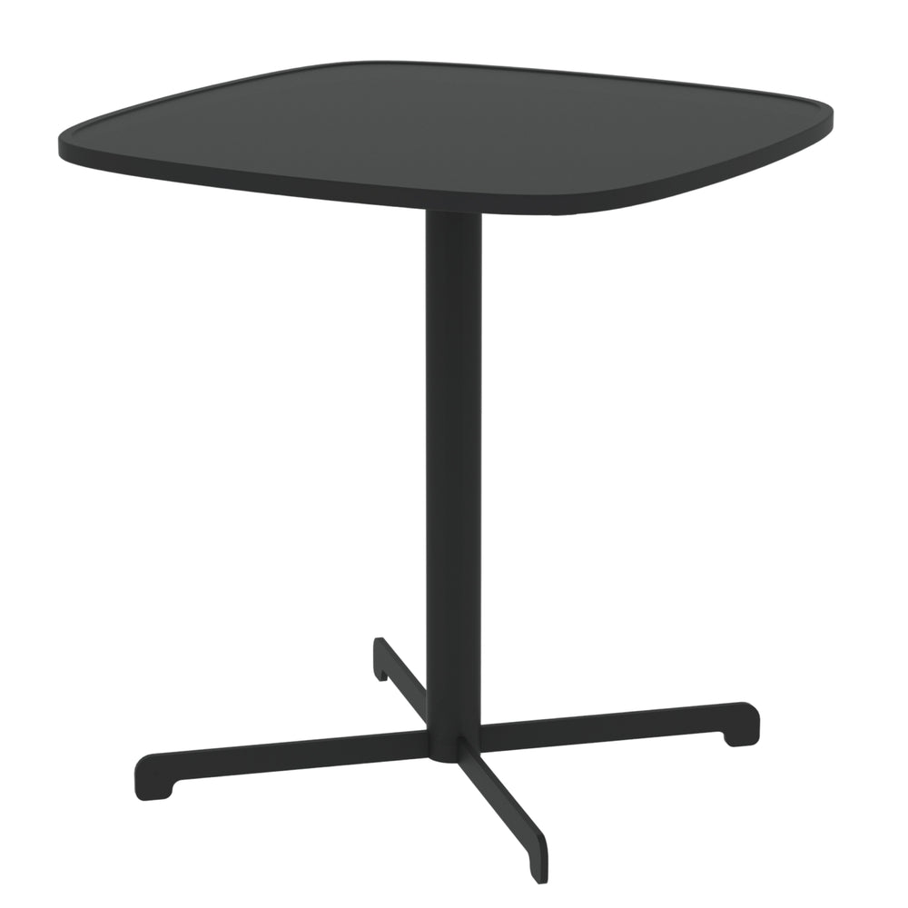 Venkovní bistro stůl Foggia 75x70x70 cm ocel antracitová šedá [casa.pro]