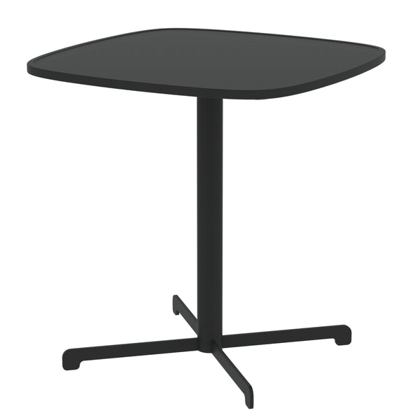 Venkovní bistro stůl Foggia 75x70x70 cm ocel antracitová šedá [casa.pro]